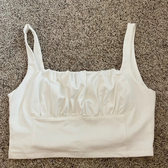 SHEIN Tops - White crop top